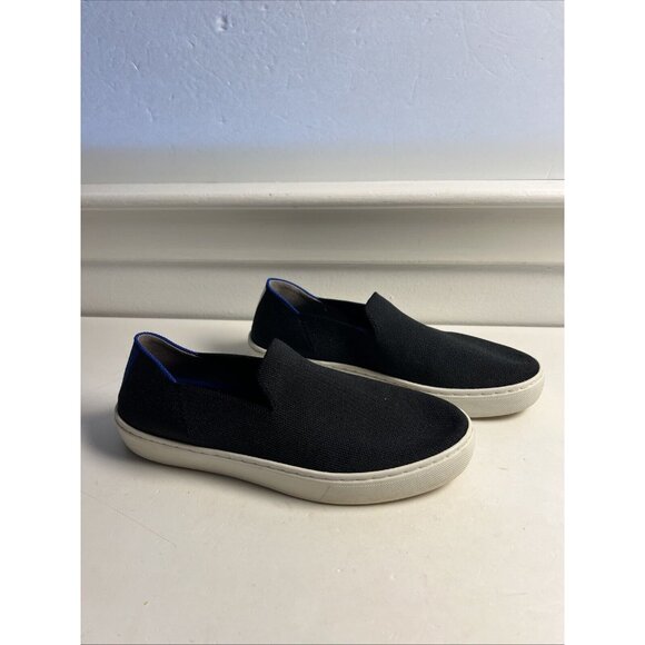 Rothy’s Shoes - Rothy’s Classic Black  The Original Slip On Shoes 7.5 Womens Round Toe Classy